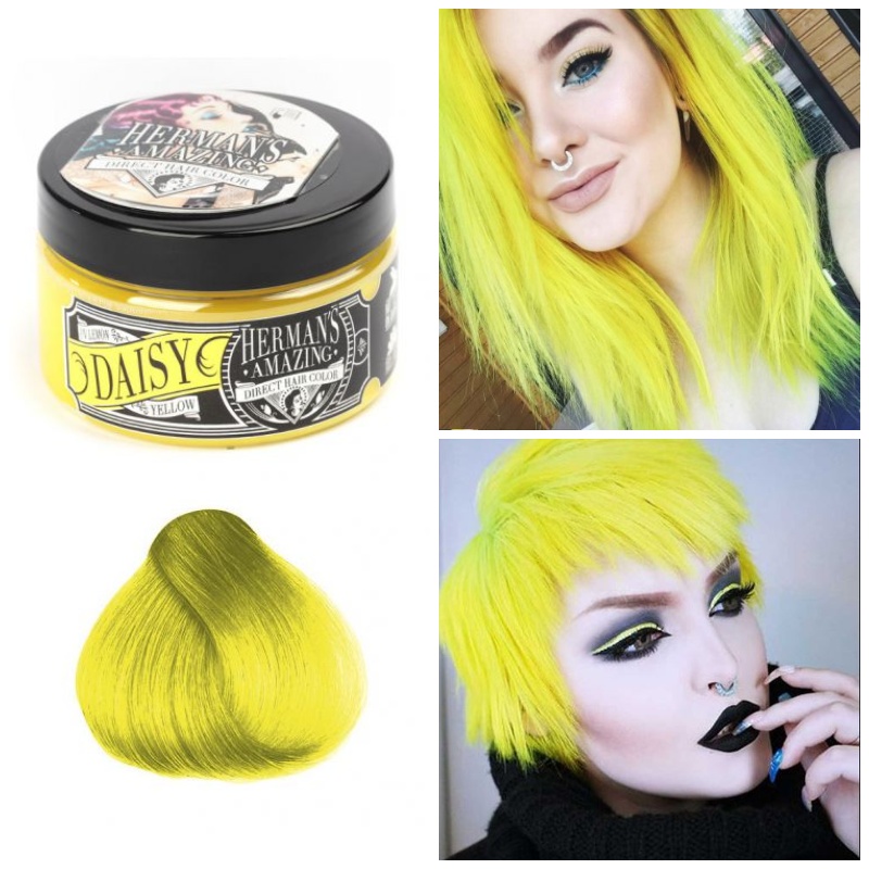 Желтая краска для волос - Herman's Amazing Lemon Daisy - прямой пигмент